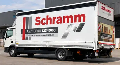 Schramm Verpackung LKW - eigener Fuhrpark